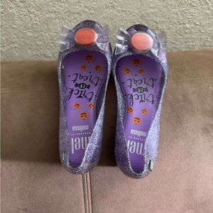 Mini Melissa Purple and Pink Dress Shoes with Whimsical Design